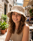 Women's Wide Brim Bucket Hat – UV Protection Dome Cap