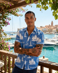 Men's Floral Print Short Sleeve Shirt – Loose Fit Summer Style