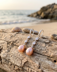 Women's Natural Freshwater Pearl Earrings – 925 Sterling Silver