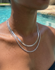 Women's Retro Double-Layer Gold-Plated Stainless Steel Necklace