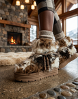 Women's Mid-Calf Snow Boots - Plush Lined, Non-Slip, Winter