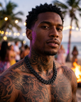 Men's Hip-Hop Full Diamond Cuban Chain Necklace