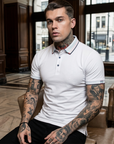 Men's Ice Silk Short Sleeve Polo Shirt – Slim Fit