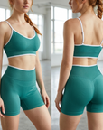 Women's Seamless Yoga Sportswear Set – Crop Top & Leggings