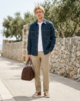 Men's Linen-Blend Long Sleeve Shirt – Breathable Lapel Collar Casual Button-Up
