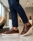 Men's Crocodile Embossed Genuine Leather Shoes