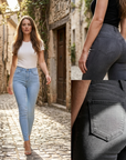 Women's High-Waist Skinny Jeans – Stretch Denim Pencil Pants