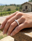 Moissanitring aus Sterlingsilber mit Vergoldung für Damen