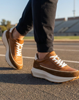 Men's Genuine Leather Running Shoes – Breathable Low-Top Cowhide Sneakers