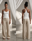 Women's Slim Fit Seamless Camisole Top – Adjustable Strap