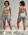 Women's Seamless Yoga Sportswear Set – Crop Top & Leggings
