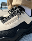 Herren Low Top Freizeitsneaker mit dicker Sohle – Retro-Schnürschuhe mit atmungsaktivem Mesh-Innenfutter und Gummisohle