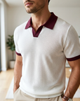 Men's Viscose Ice Silk Polo T-Shirt – Slim Fit Short Sleeve