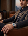 Men's Automatic Mechanical Watch – Skeleton Dial, Leather Strap & Luminous Hands, 30M Water Resistant