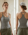 Women's Slim Fit Seamless Camisole Top – Adjustable Strap