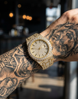 Men's Full Diamond Quartz Watch