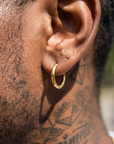 Men's Stainless Steel Hoop Earrings – Hypoallergenic Minimalist Hoops