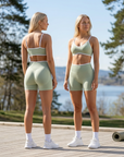 Women's Seamless Yoga Sportswear Set – Crop Top & Leggings