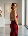 Women's Sequin Deep V-Neck Party Dress – Sleeveless A-Line Mini