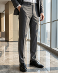 Herren Anzughose – Gerade geschnittene Business-Hose mit bequemem Sitz, knitterarmem Stoff und klassischem Bürostil