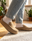 Men's Breathable Slip-On Slippers - Lightweight Flat Casual House Shoes