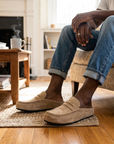Men's Breathable Slip-On Slippers - Lightweight Flat Casual House Shoes