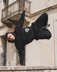 Men's CD Print Hoodie & Sweatpants Set – Retro Streetwear Two-Piece