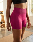 Women's High-Waist Yoga Shorts — Quick-Dry Slim Fit