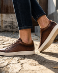 Men's Crocodile Embossed Genuine Leather Shoes