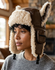 Women's Plush Ear Protection Winter Hat - Windproof Dome Cap