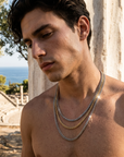 Men's Titanium Steel Geometric Chain Necklace