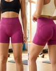 Women's High-Waist Yoga Shorts — Quick-Dry Slim Fit