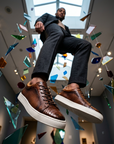 Men's Crocodile Embossed Genuine Leather Shoes