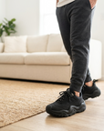 Herren Low Top Freizeitsneaker mit dicker Sohle – Retro-Schnürschuhe mit atmungsaktivem Mesh-Innenfutter und Gummisohle