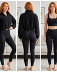 Women's Plush Fleece Sports Three-Piece Set