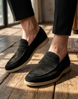 Men's Italian Style Leather Business Shoes – Comfort Sole Casual Dress Shoes