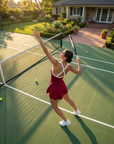 Women's Fitness Tennis Dress with Built-In Shorts