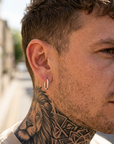Men's Stainless Steel Hoop Earrings – Hypoallergenic Minimalist Hoops