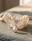 Women's Natural Freshwater Pearl Sterling Silver Necklace