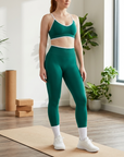 Women's Seamless Yoga Sportswear Set – Crop Top & Leggings
