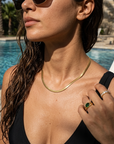 Women's Geometric Gold-Plated Titanium Steel Necklace