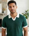 Men's Viscose Ice Silk Polo T-Shirt – Slim Fit Short Sleeve