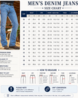 Men’s Cowboy High Waist Stretch Flare Pants – Retro Western Denim Jeans with Micro-Flare Leg, Elastic Waist & Vintage Style for Casual Wear