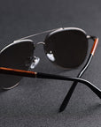 Herzförmige Sonnenbrille für Herren aus Naturkristall – UV390-Schutz