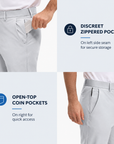 Men's Quick-Dry Breathable Golf Pants – Lightweight Straight Leg