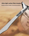Men's Carbon Fiber Pilot Sunglasses – Polarized, UV-Protected, Color-Changing Aviator Shades