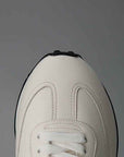 Men's Vintage Nubuck Cowhide Leather Casual Shoes – Rotating Buckle, Cowhide Lining, Medium Heel 3–5cm, EU 38–43, White