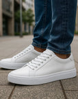 Herrenschuhe aus echtem Leder – Obermaterial aus vollnarbigem Rindsleder, Futter aus Schweinsleder, 1,5 cm Plateau, 4 Farben