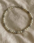 Men's Thorn Spliced Pearl Necklace – Cold-Wind Style Electroplated Alloy Chain