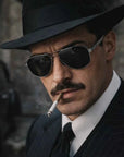 Men's Carbon Fiber Pilot Sunglasses – Polarized, UV-Protected, Color-Changing Aviator Shades